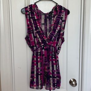 New York & Company sleeveless print top